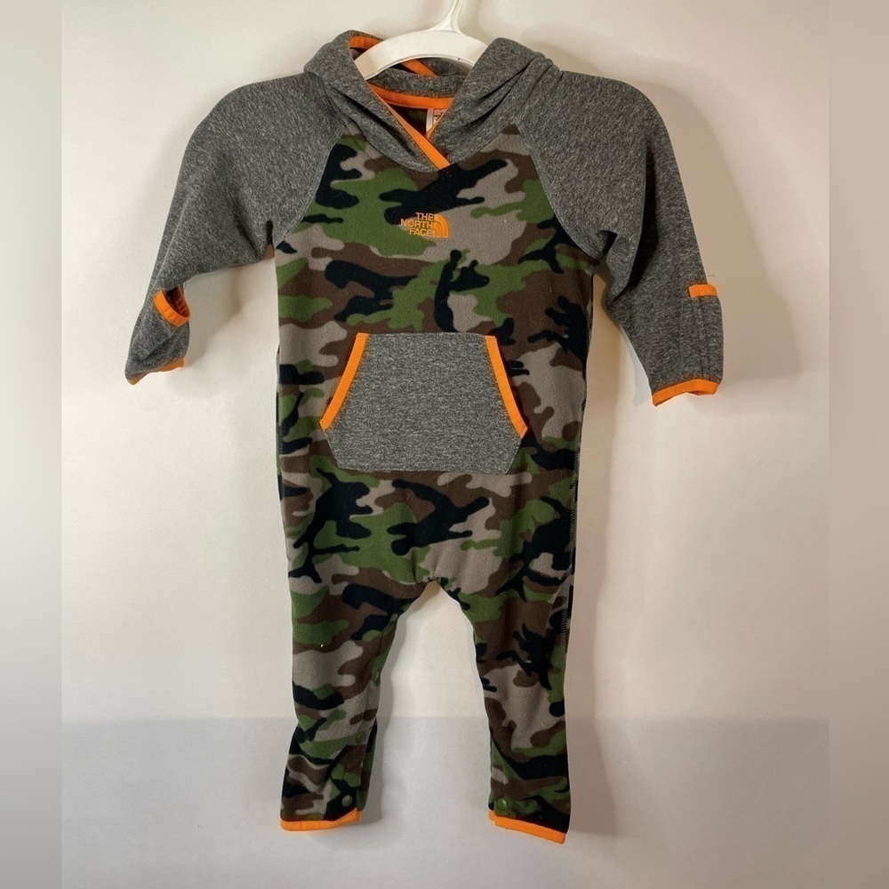 The North Face Camo Fleece Bunting One Piece 6-12M